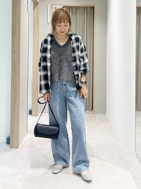 「アイテム（バレエシューズ）」を使った、kusuko1103さん（レディース・163cm・40代）の秋コーディネート