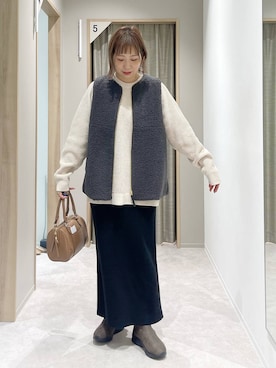 「アイテム（ボストンバッグ）」を使った、kusuko1103さん（レディース・163cm・40代）の秋コーディネート