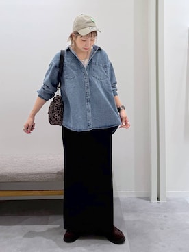「GLOBAL WORK（グローバルワーク）のアイテム（キャップ）」を使った、kusuko1103さん（レディース・163cm）の秋コーディネート
