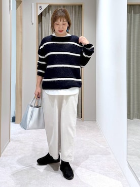 「アイテム（トートバッグ）」を使った、kusuko1103さん（レディース・163cm・40代）の冬コーディネート