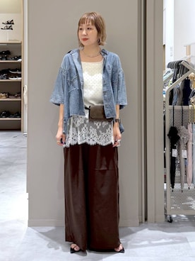 「GLOBAL WORK（グローバルワーク）のアイテム」を使った、kusuko1103さん（レディース・163cm）の夏コーディネート
