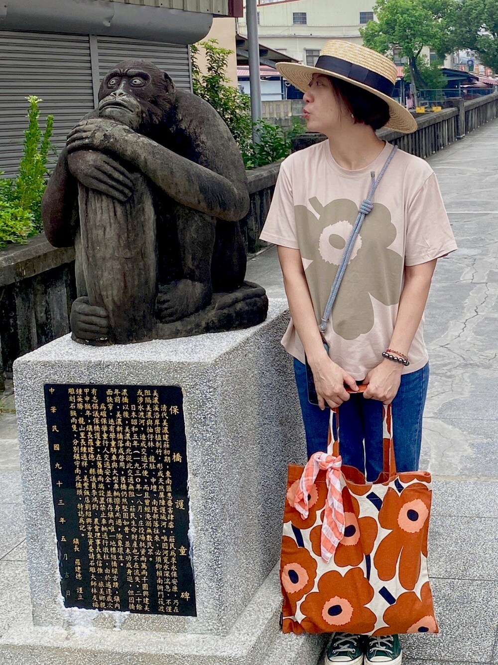「marimekkoのアイテム（Tシャツ/カットソー、その他）」を使った、yukichen3388さん（レディース・155cm）の秋コーディネートの1枚目の写真