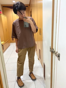 「アイテム（ローファー、ゴールド系）」を使った、yukichen3388さん（レディース・155cm）の夏コーディネート