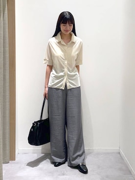 「アイテム（ポロシャツ）」を使った、ニカさん（レディース・164cm）の秋コーディネート