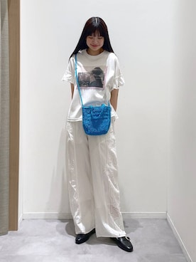 「GLOBAL WORK（グローバルワーク）のサイズ拡大/らくっション撥水2WAYローファー/131468（Loafers、ブラック系）」を使った、ニカさんの春コーディネート
