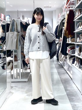 「アイテム（バックパック/リュック）」を使った、ニカさん（レディース・164cm・20代）の冬コーディネート