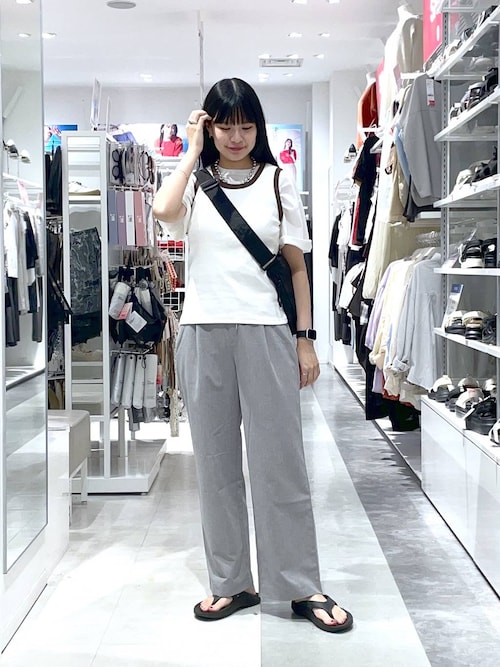 かぐれ　リネンストレートイージーパンツ かぐれ（カグレ）の「リネンストレートイージーパンツ（その他