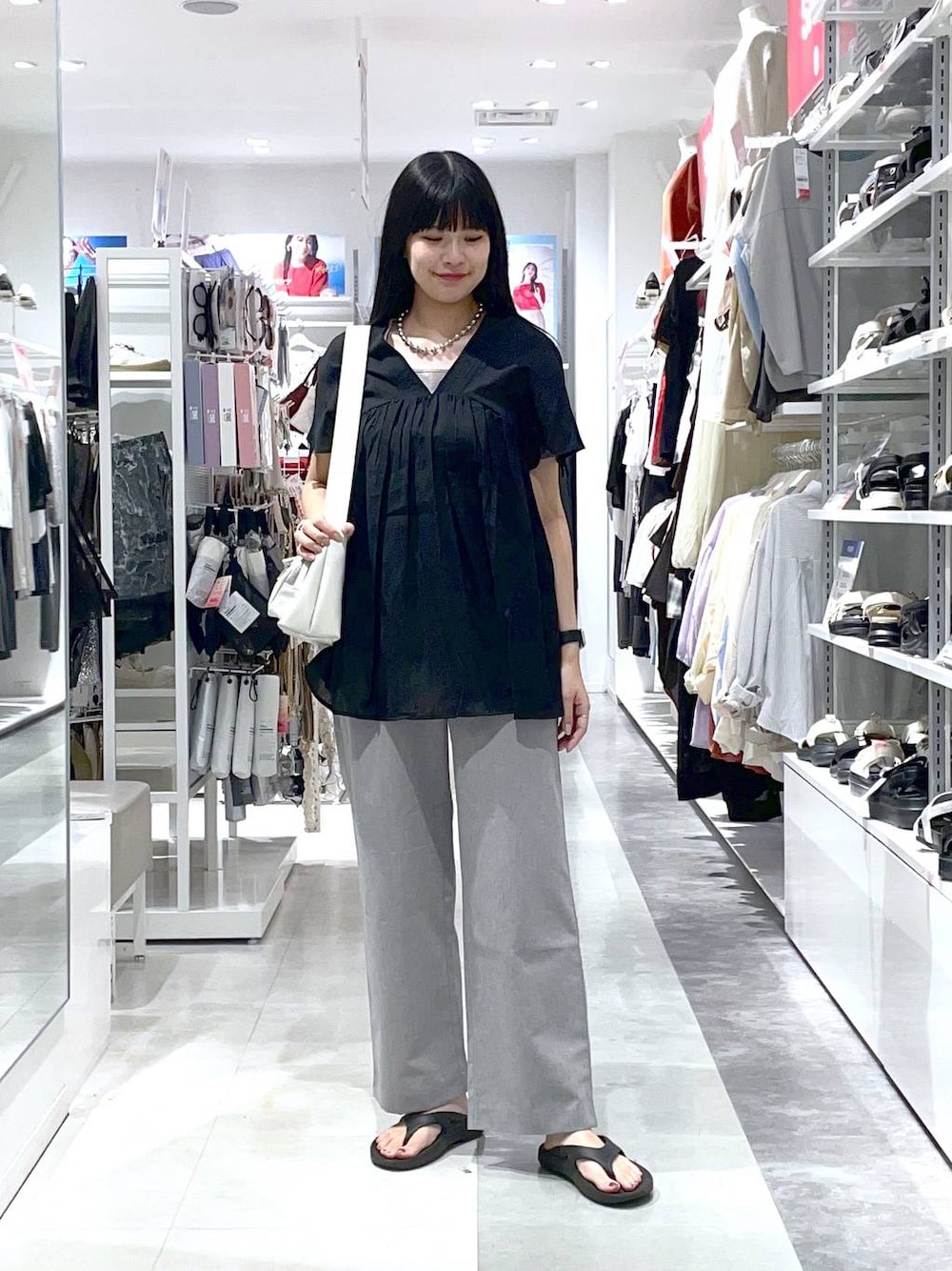 GLOBAL WORK（グローバルワーク）の「ダブルポケットPUショルダー