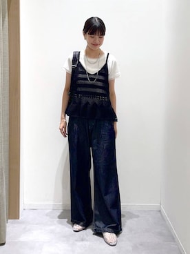「アイテム（バックパック/リュック）」を使った、ニカさん（レディース・164cm）の秋コーディネート
