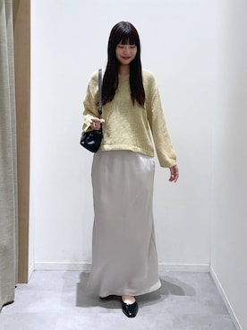 「GLOBAL WORK（グローバルワーク）のらくっション撥水フィットパンプス/135895（Pumps、ブラック系）」を使った、ニカさんの春コーディネート