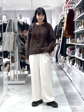 「アイテム（バックパック/リュック）」を使った、ニカさん（レディース・164cm・20代）の冬コーディネート