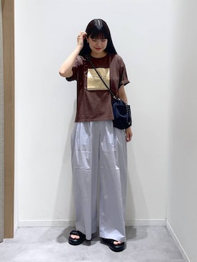 「GLOBAL WORK（グローバルワーク）のアイテム（サンダル）」を使った、ニカさん（レディース・164cm）の夏コーディネート