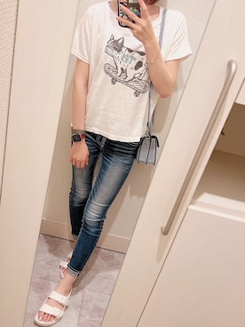 「TES（テス）のアイテム」を使った、maiki222さん（レディース・150cm）の夏コーディネート