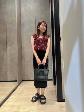 「アイテム（バッグ）」を使った、HIROさん（レディース・150cm）の夏コーディネート