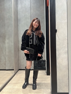 「アイテム（財布）」を使った、HIROさん（レディース・150cm）の冬コーディネート