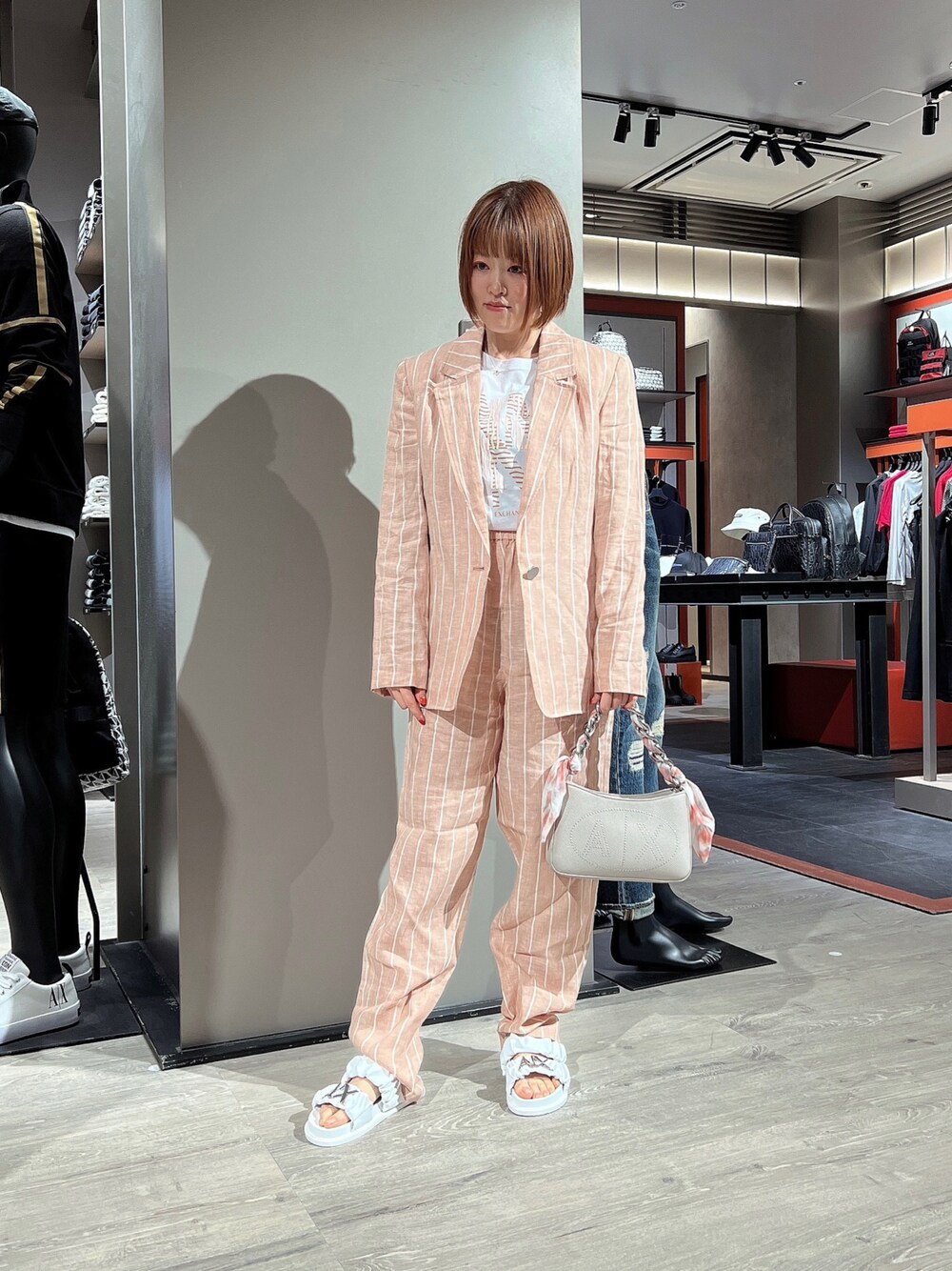 アルマーニ/リネン/ストライプパンツ/ アルマーニ/リネン/ストライプパンツ/ - メルカリ