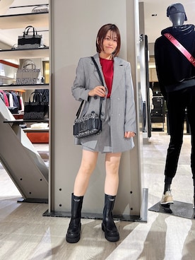 「お仕事スタイル」｜「アイテム（ジャケット/アウター）」を使った、HIROさん（レディース・150cm）の秋コーディネート