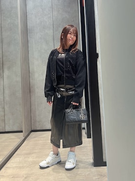 「ARMANI EXCHANGE（アルマーニエクスチェンジ）のアイテム（ブルゾン）」を使った、HIROさん（レディース・150cm）の秋コーディネート