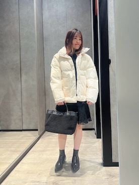 「ARMANI EXCHANGE（アルマーニエクスチェンジ）のアイテム（ブルゾン）」を使った、HIROさん（レディース・150cm）の冬コーディネート