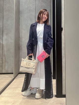 美品　A|X ARMANI EXCHANGEトレンチコート　ナイロンメッシュ ARMANI EXCHANGE（アルマーニエクスチェンジ）の「【A|X