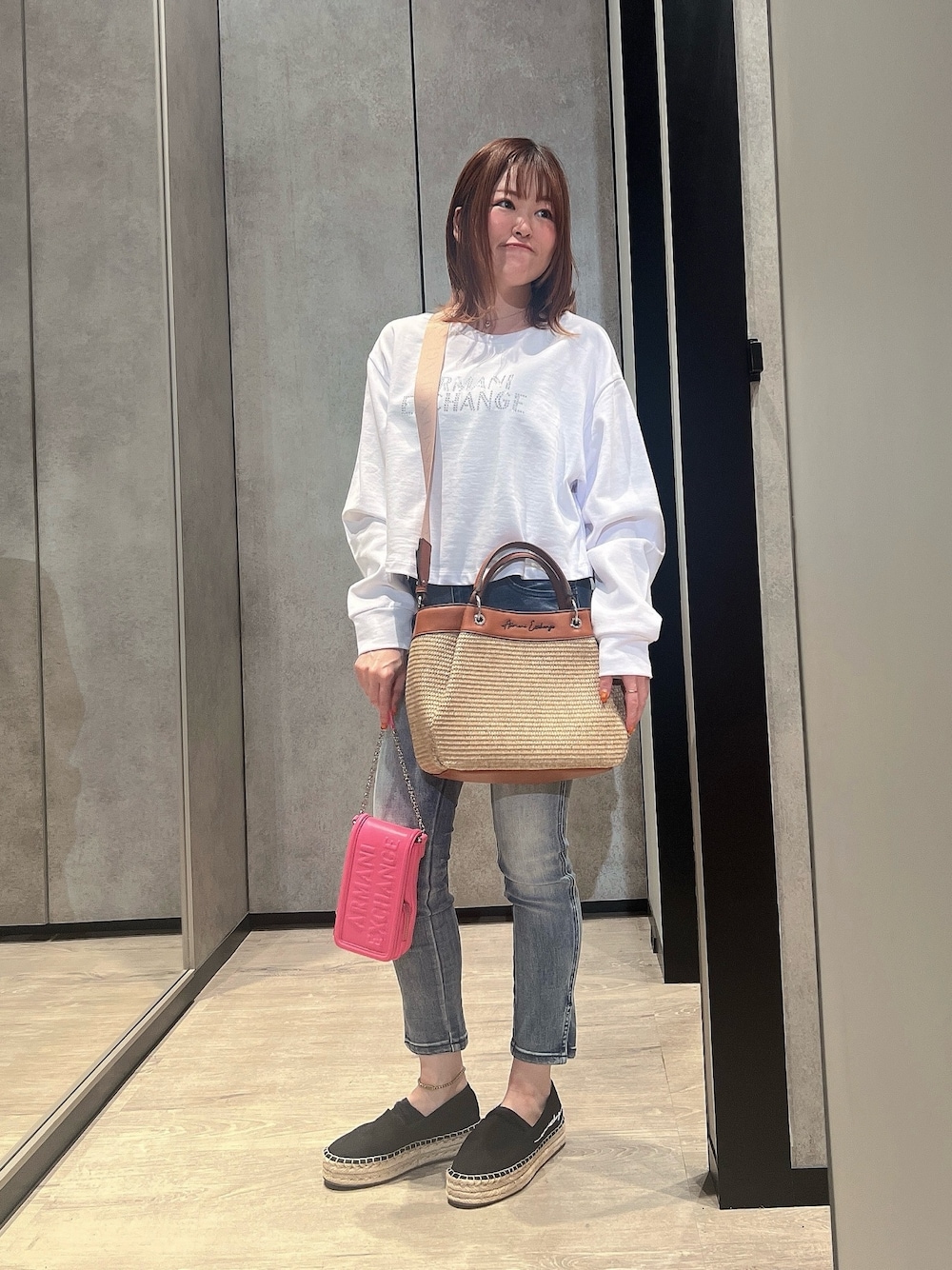アルマーニエクスチェンジ かごバッグ ARMANI EXCHANGEのアイテムを使った「かごバッグ」の人気