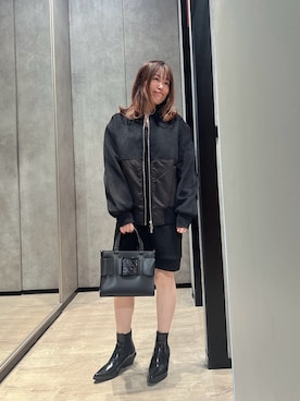 「ARMANI EXCHANGE（アルマーニエクスチェンジ）のアイテム（ブルゾン）」を使った、HIROさん（レディース・150cm）の秋コーディネート