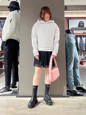 「スカートに見えてパンツ」｜HIROさん（レディース・150cm）の秋コーディネート
