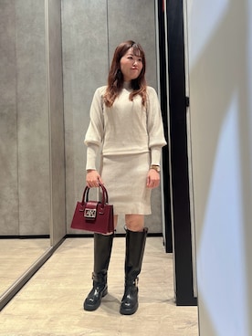 「ARMANI EXCHANGE（アルマーニエクスチェンジ）のアイテム」を使った、HIROさん（レディース・150cm）の秋コーディネート