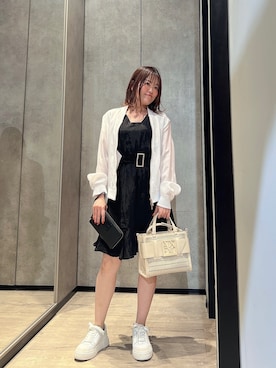 「大人ガーリー」｜「アイテム（財布/小物）」を使った、HIROさん（レディース・150cm）の春コーディネート