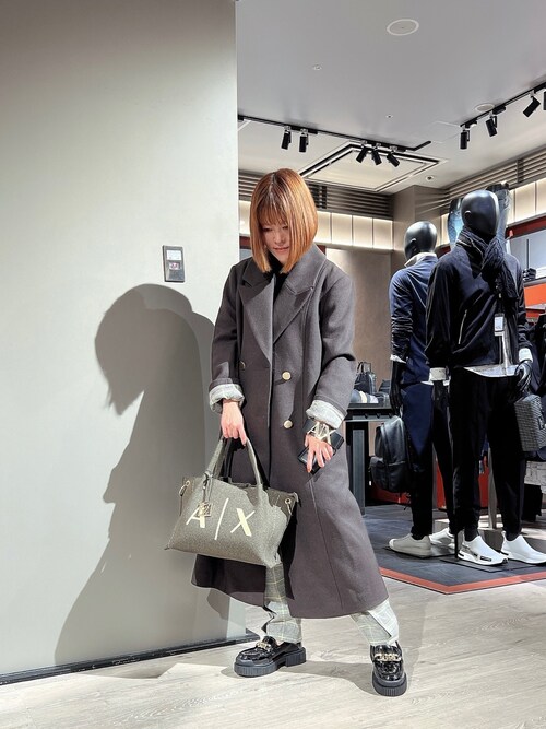 EMPORIO ARMANI 3Dロゴ トートバッグ ARMANI EXCHANGE(アルマーニエクスチェンジ)の「【A|X