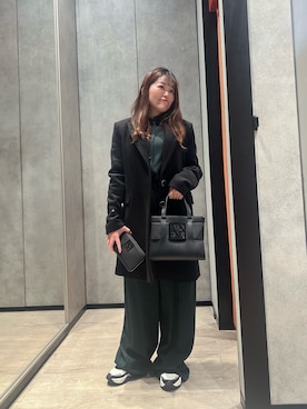 「アイテム（財布）」を使った、HIROさん（レディース・150cm）の冬コーディネート