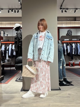 「いまどきジャケット写真」｜「アイテム（スウェット）」を使った、HIROさん（レディース・150cm）の春コーディネート