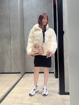 「ARMANI EXCHANGE（アルマーニエクスチェンジ）のアイテム（ブルゾン）」を使った、HIROさん（レディース・150cm）の冬コーディネート