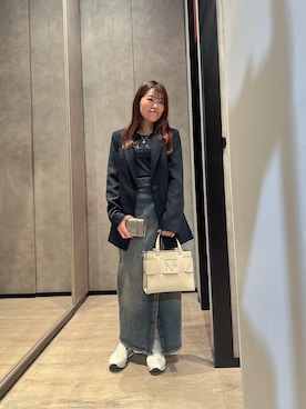 「アイテム（テーラードジャケット）」を使った、HIROさん（レディース・150cm）の夏コーディネート