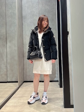 「ARMANI EXCHANGE（アルマーニエクスチェンジ）のアイテム（ダウンジャケット/コート）」を使った、HIROさん（レディース・150cm）の秋コーディネート