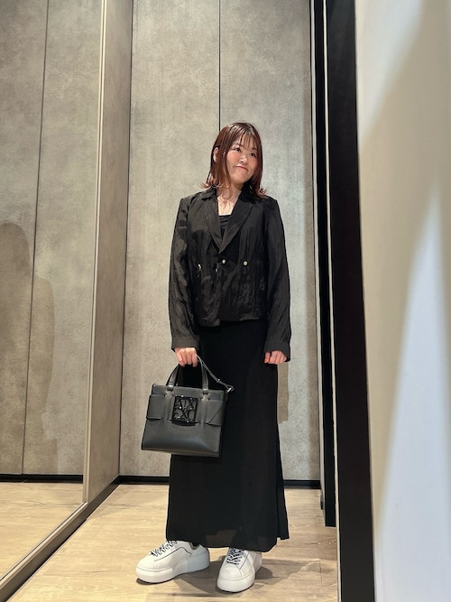 ジョルジオアルマーニ　絹100% テーラードジャケット　36 グレー　光沢　比翼 grm-11207_002.jpg