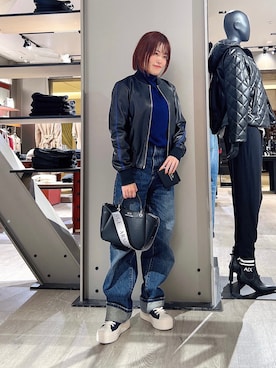 「デイリーカジュアル」｜「アイテム（財布/小物）」を使った、HIROさん（レディース・150cm）の秋コーディネート