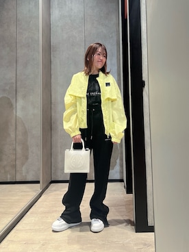 「セットアップ風」｜「アイテム（ブルゾン）」を使った、HIROさん（レディース・150cm）の夏コーディネート