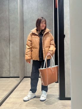 「ARMANI EXCHANGE（アルマーニエクスチェンジ）のアイテム（ブルゾン）」を使った、HIROさん（レディース・150cm）の冬コーディネート