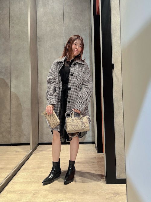 アルマーニ　エクスチェンジ　ミニワンピース ARMANI EXCHANGE（アルマーニエクスチェンジ）の「【A|X