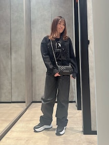 y様♡ARMANI EXCHANGE　上下コーデ　袖ロゴラインが激かわ♡　コーデ ARMANI EXCHANGE（アルマーニエクスチェンジ）の「【A|X