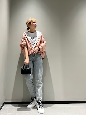 「ARMANI EXCHANGE（アルマーニエクスチェンジ）のアイテム（ブルゾン）」を使った、Mazurun☺︎さん（レディース・160cm）の冬コーディネート