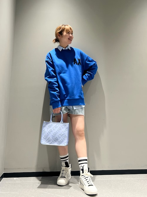 Armani Exchange アルマーニエクスチェンジ スウェット デカロゴ ARMANI EXCHANGE トレーナー スウェット 「A|X アルマーニ