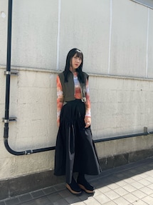 ムルーア　プリントチュールインナー MURUA（ムルーア）の「プリントチュールインナー（Tシャツ