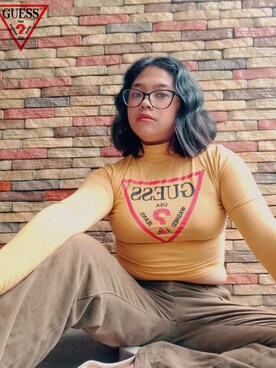 「アイテム（その他トップス、ゴールド系）」を使った、Sophia Legaspiさん（レディース・157cm）の夏コーディネート