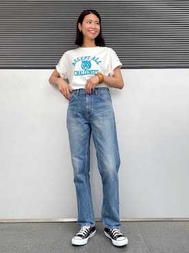 川副優佳さん（レディース・164cm）の春コーディネート
