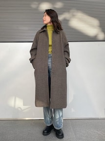 ステンカラーチェックコート｜アングリッド（Ungrid