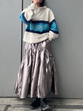 川副優佳さん（レディース・164cm）の冬コーディネート