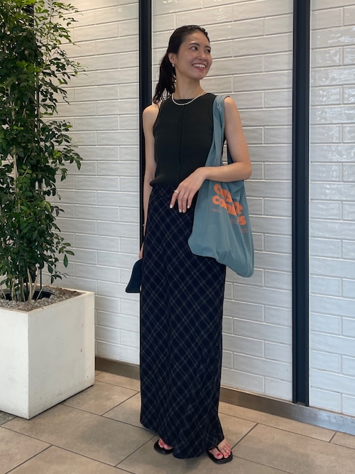 チェックアイラインスカート