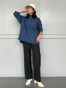 「Ungrid（アングリッド）のアイテム（ブレスレット）」を使った、川副優佳さん（レディース・164cm）の秋コーディネート